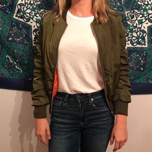 Green Bomber Jacket